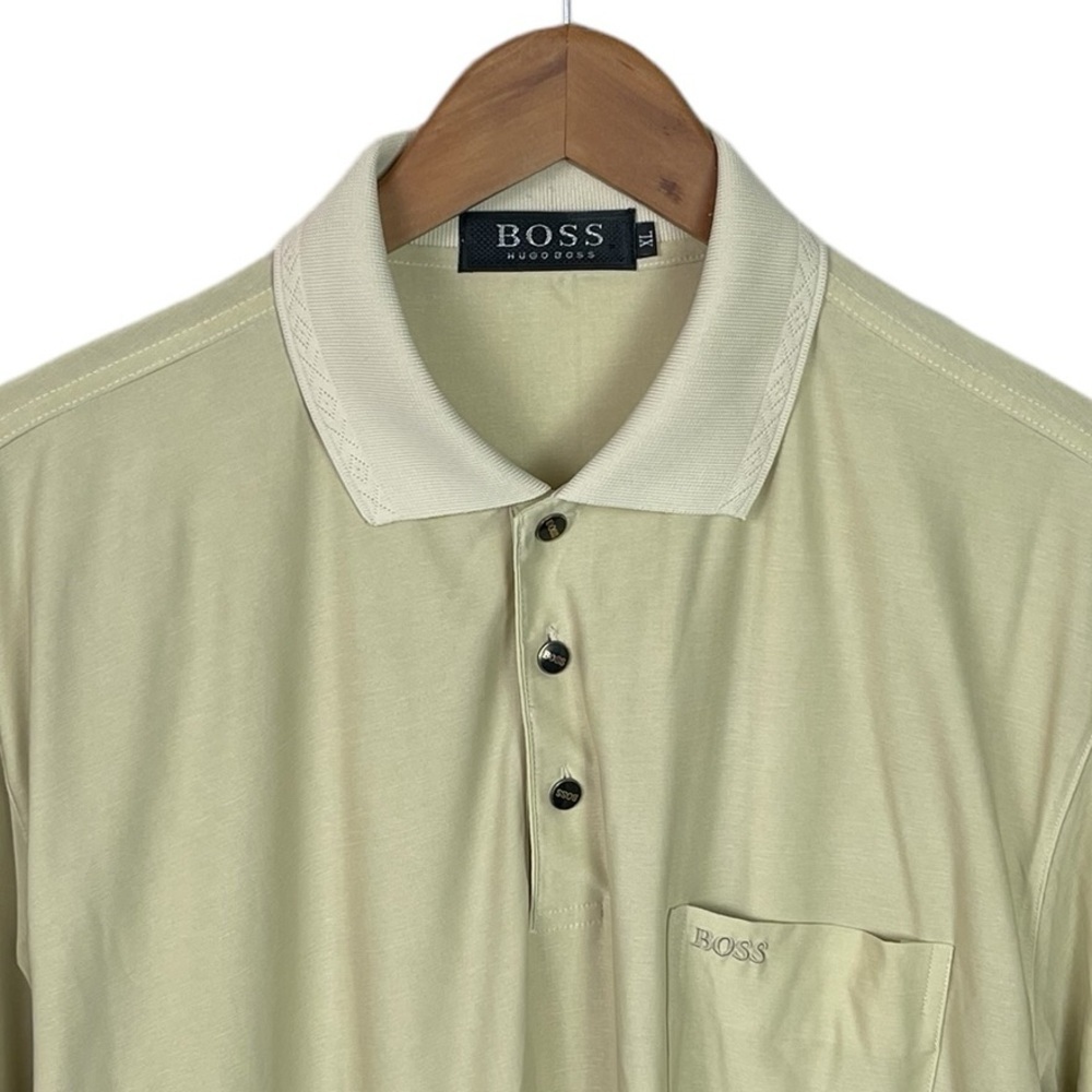 PO435 Men’s BOSS Hugo Boss Designer Performance Short Sleeve Polo Shirt XL - Picture 2 of 3